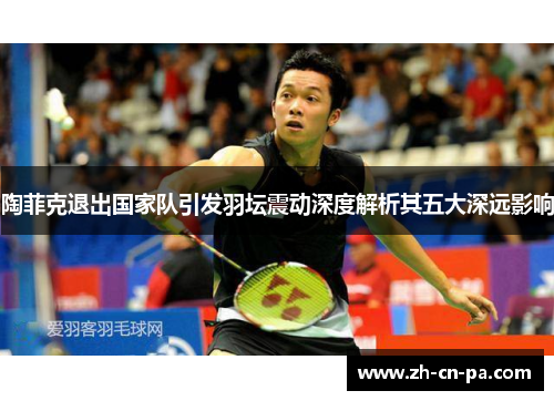 陶菲克退出国家队引发羽坛震动深度解析其五大深远影响